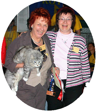Gaja mit Kerstin und Simone..